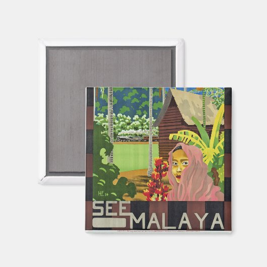 Malayaを参照 マグネット (正面/裏面)