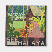 Malayaを参照 マグネット (正面)