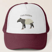 Malayan or Asian Piebald Tapir Personalized キャップ (正面)