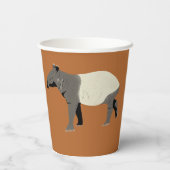 Malayan or Asian Tapir Personalized 紙コップ (裏面)