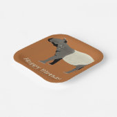 Malayan or Asian Tapir Personalized Party ペーパープレート (傾斜あり)