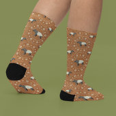 Malayan Tapir Cinnamon Orange Patterned ソックス