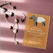 Malayan Tapir Custom Birthday Party 招待状