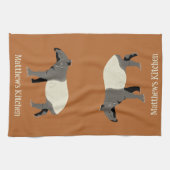 Malayan Tapir Custom Cinnamon Orange キッチンタオル (横)