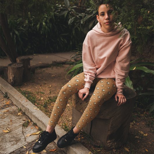 Malayan Tapirs Cinnamon Copper Orange Patterned レギンス