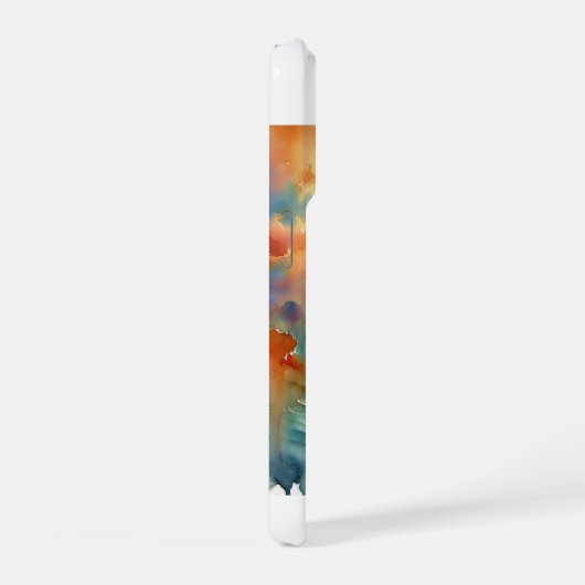 Malayan tiger 231024AREF143 - Watercolor iPhoneケース (右側面)