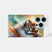Malayan tiger 231024AREF143 - Watercolor iPhoneケース (裏面横)