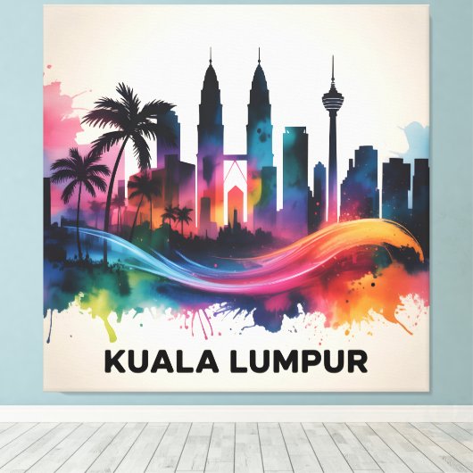 malaysia キャンバスプリント (インサイチュ (ウッドフロア))