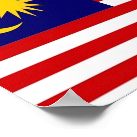 Malaysia - Flag - ポスター (角)