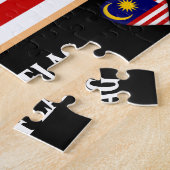 Malaysia Flag & Malaysia country / Malaysia ジグソーパズル (側面)
