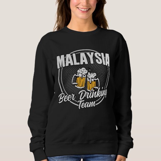 Malaysia Squad Ale  Malaysian Beer Drinking Team スウェットシャツ (正面)