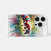 Malaysian exploding ant 221024AREF132 - Watercolor iPhoneケース (裏面横)