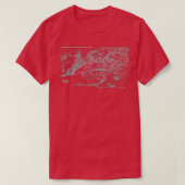 Malazan Seven Cities Map White Design Tシャツ (デザイン正面)