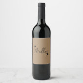 Malbec ワインラベル (正面)