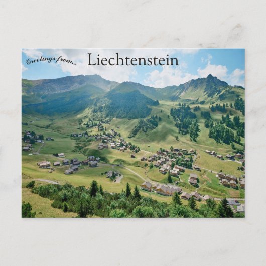 Malbun Liechtenstein ポストカード (正面)