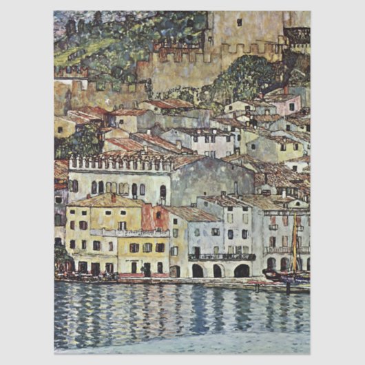 Malcesine at Lake Garda by Gustav Klimt 薄葉紙 (正面)