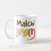 Malchi犬の品種お母さんのギフト コーヒーマグカップ (左)