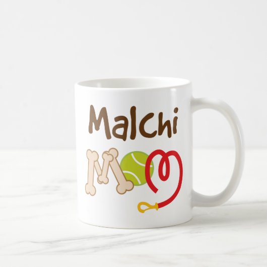 Malchi犬の品種お母さんのギフト コーヒーマグカップ (右)