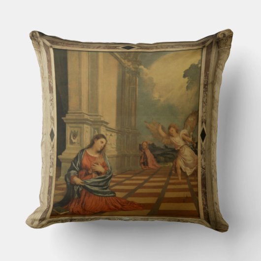 Malchiostroの告知、c.1520 (パネルの油 クッション (正面)