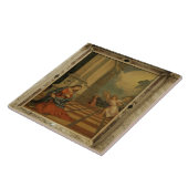 Malchiostroの告知、c.1520 (パネルの油 タイル (側面)