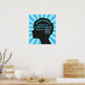 Malcolm Forbes 18"x20"による教育引用文 ポスター (キッチン)