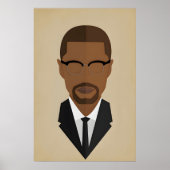 Malcolm X, Black History Makers Icon Original ポスター (正面)