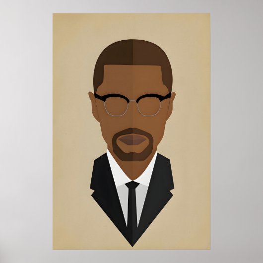 Malcolm X, Black History Makers Icon Original ポスター (正面)