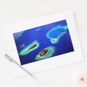 Maldives 長方形シール (封筒)