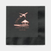 Maldives Passport 箔ナプキン (正面)