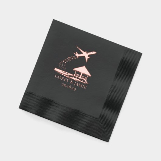 Maldives Passport 箔ナプキン (左)