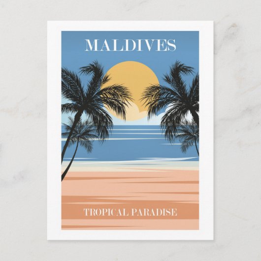 Maldives, Tropical Paradise シーズンポストカード (正面)