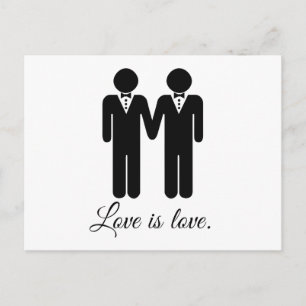 MALE 結婚's LOVE -.png ポストカード