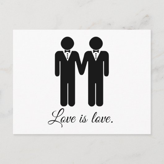 MALE 結婚's LOVE -.png ポストカード (正面)