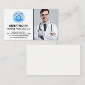 Male Doctor in Lab Coat | 宝石商 名刺 (正面/裏面)