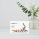 Male Dog Walker, Trainer, Obedience, Agility 名刺 (スタンド正面)