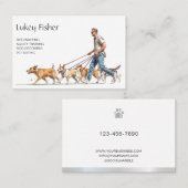 Male Dog Walker, Trainer, Obedience, Agility 名刺 (正面/裏面)