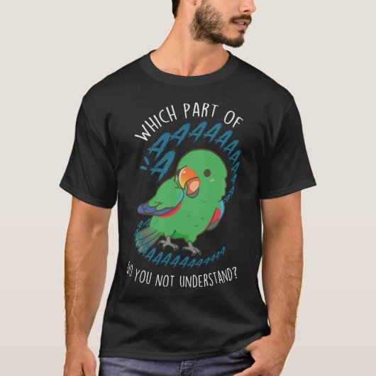 Male Eclectus Parrot Aaaa girl Tシャツ (正面)