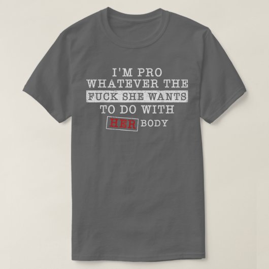 Male FeministPro Choice Reproductive Rights Femini Tシャツ (デザイン正面)