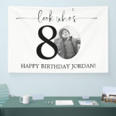 Male Look Who's 80 Photo 80誕生日 横断幕 (トレードショー)