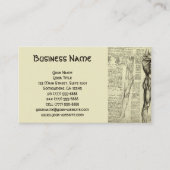 Male Muscle Anatomy Sketch by Leonardo da Vinci 名刺 (正面)