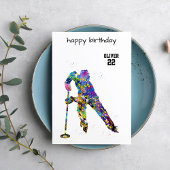 Male Ringette Player  カード