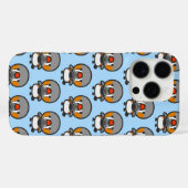 male Sunda zebra finch Case-Mate iPhoneケース (裏面 (横))