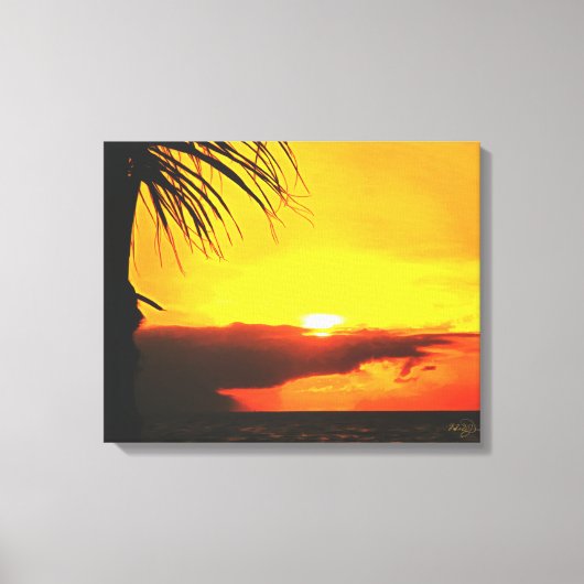 Malecon Sunset 2441 Art Canvas Print キャンバスプリント (正面)