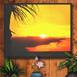 Malecon Sunset 2441 Art Canvas Print キャンバスプリント