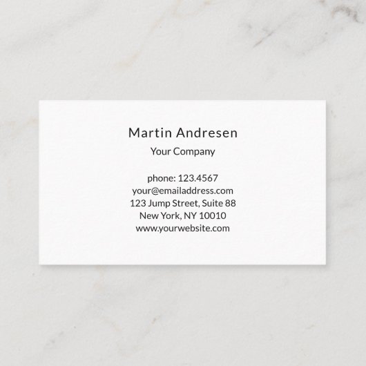 Maler Künstler 名刺 (裏面)