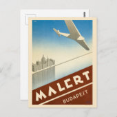 MalertブダペストハンガリーVintage Poster 1934 ポストカード (正面/裏面)