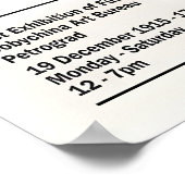 Malevich Black Circle Art Print Suprematism ポスター (角)