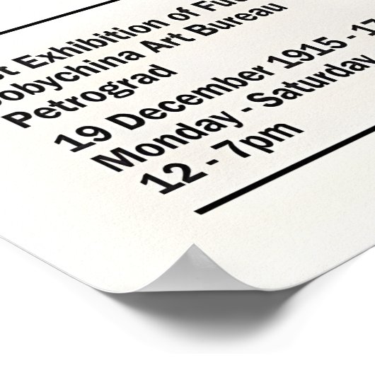 Malevich Black Circle Art Print Suprematism ポスター (角)