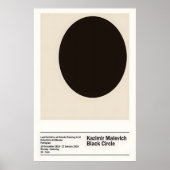 Malevich Black Circle Art Print Suprematism ポスター (正面)