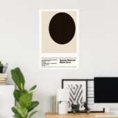 Malevich Black Circle Art Print Suprematism ポスター (ホームオフィス)